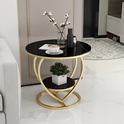 Coffee Table Black Book Bed Bedside Small Sofa Accent Side Set Gold Living Room Furniture Modern Luxury Marble Coffee End Table