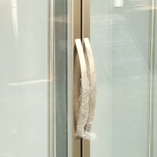 Stainless Steel glass Meat Hanging refrigerator Glass Meat Rack Fridge meat pork beef hanging refrigerated With Free Hook