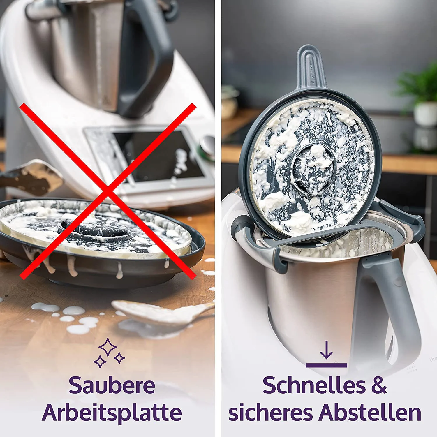 For Vorwerk TM6 TM5 TM31 Gadget Silicone Lid Stander Holder Accessory