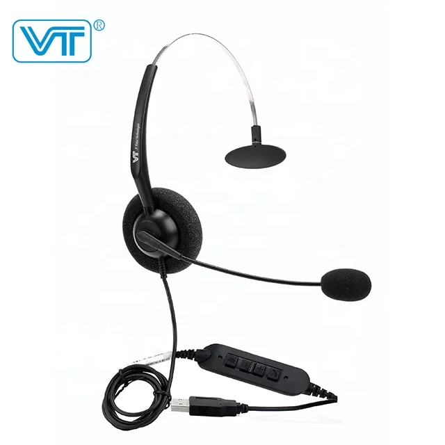 
USB mono headset for VOIP communication 