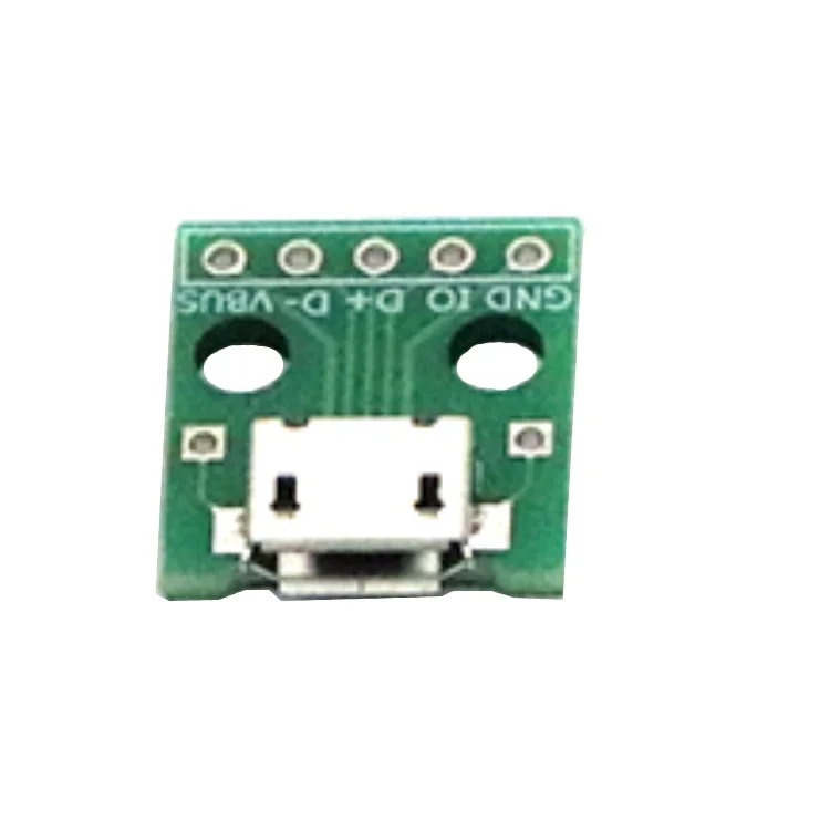 Разъем Micro female к 2,54 мм pin in-line модуль адаптера