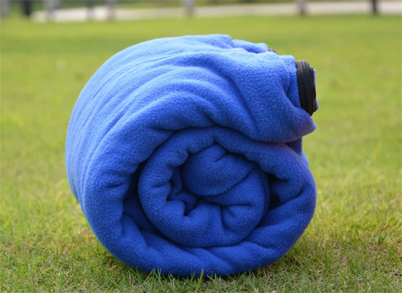 Customized Single Outdoor Waterproof Warm Fleece Liner Sleeping Bag for Travel Hiking Camping Hotel
