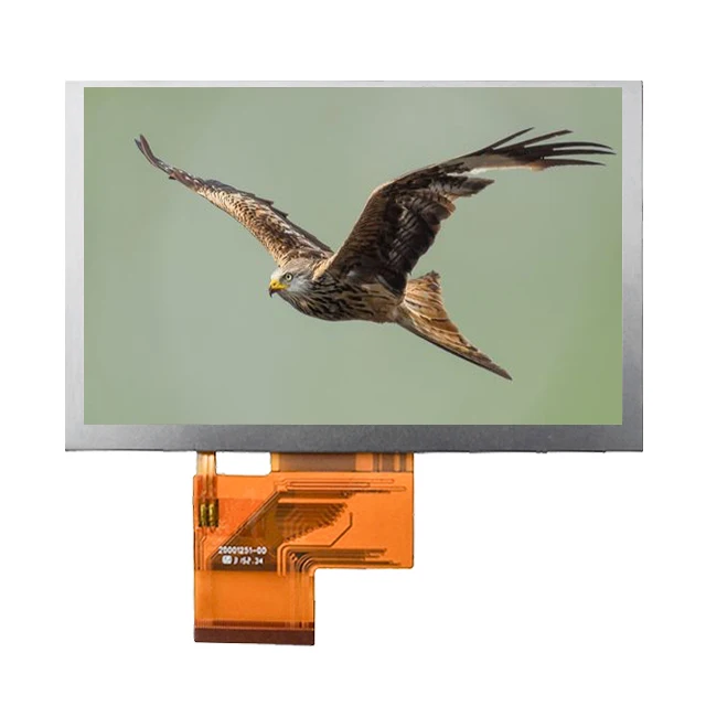 capacitive  5 inch TN tft display 40pin rgb  800x480 resolution touch screen lcd module