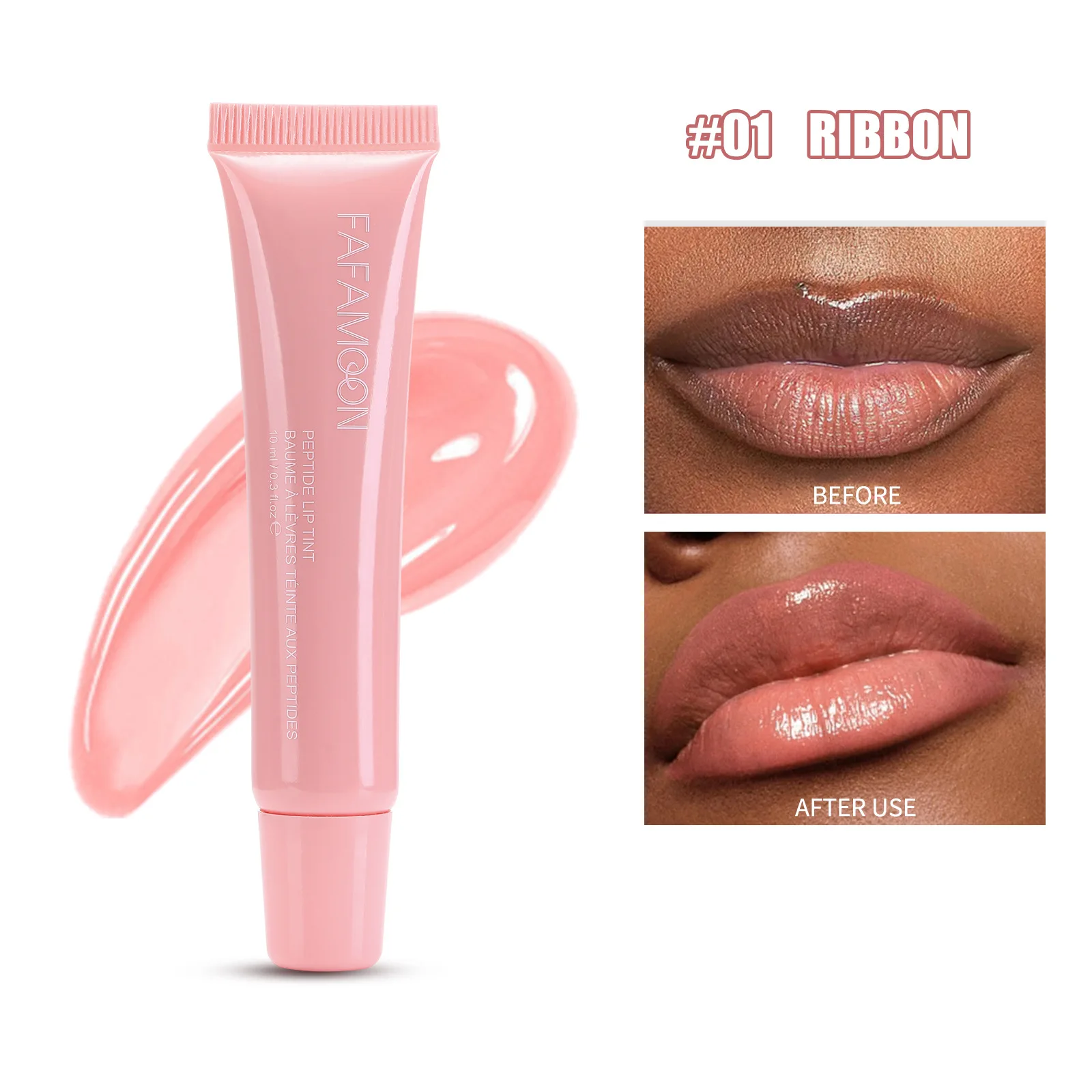 Hose Tube Gloss Lip Mirror Liquid Lip Glaze Plump Waterproof Moisturizing Non-stick Cup Lip Gloss