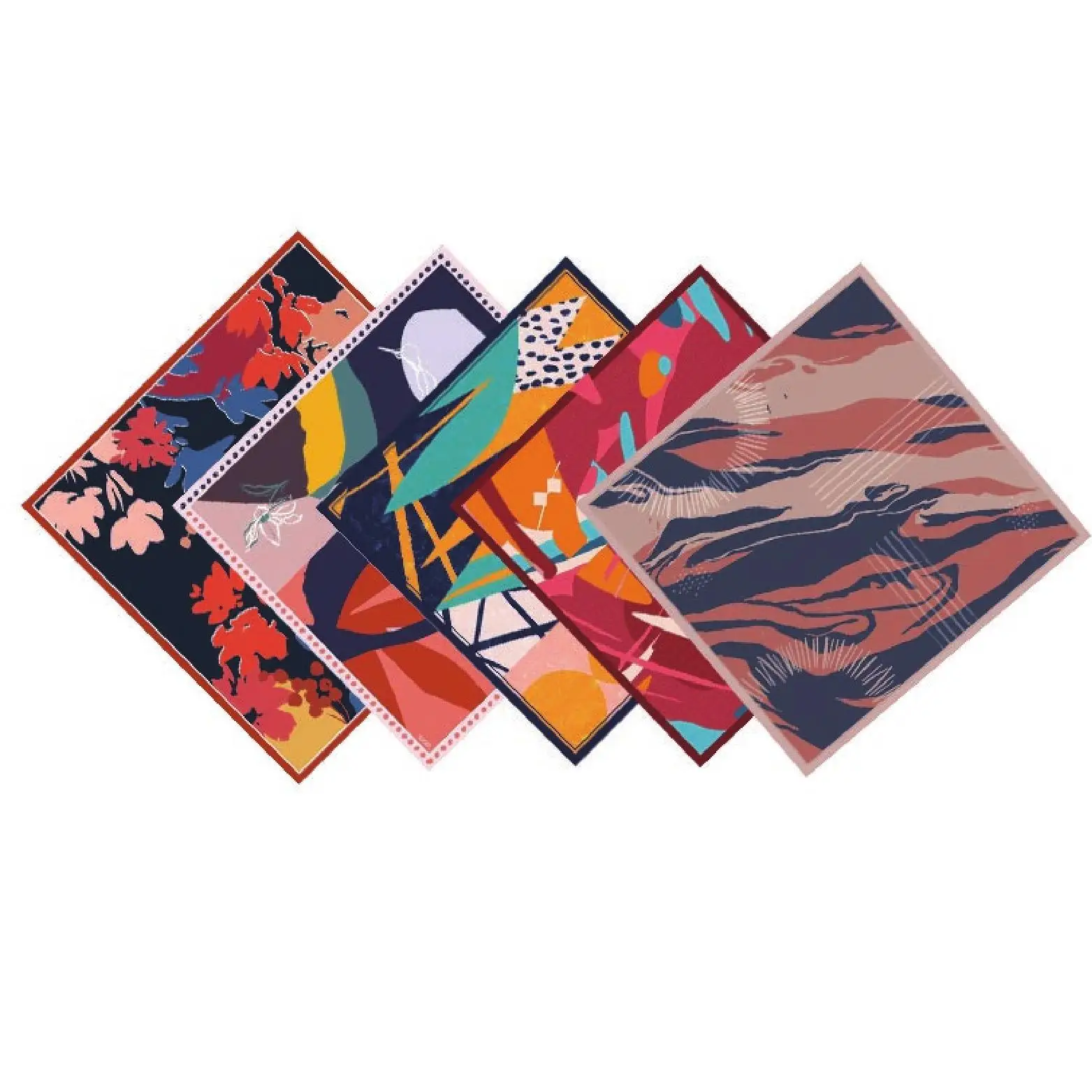 Custom Bandana 100% Recycled Polyester Herchief Full Color Super Soft Cotton Bandana