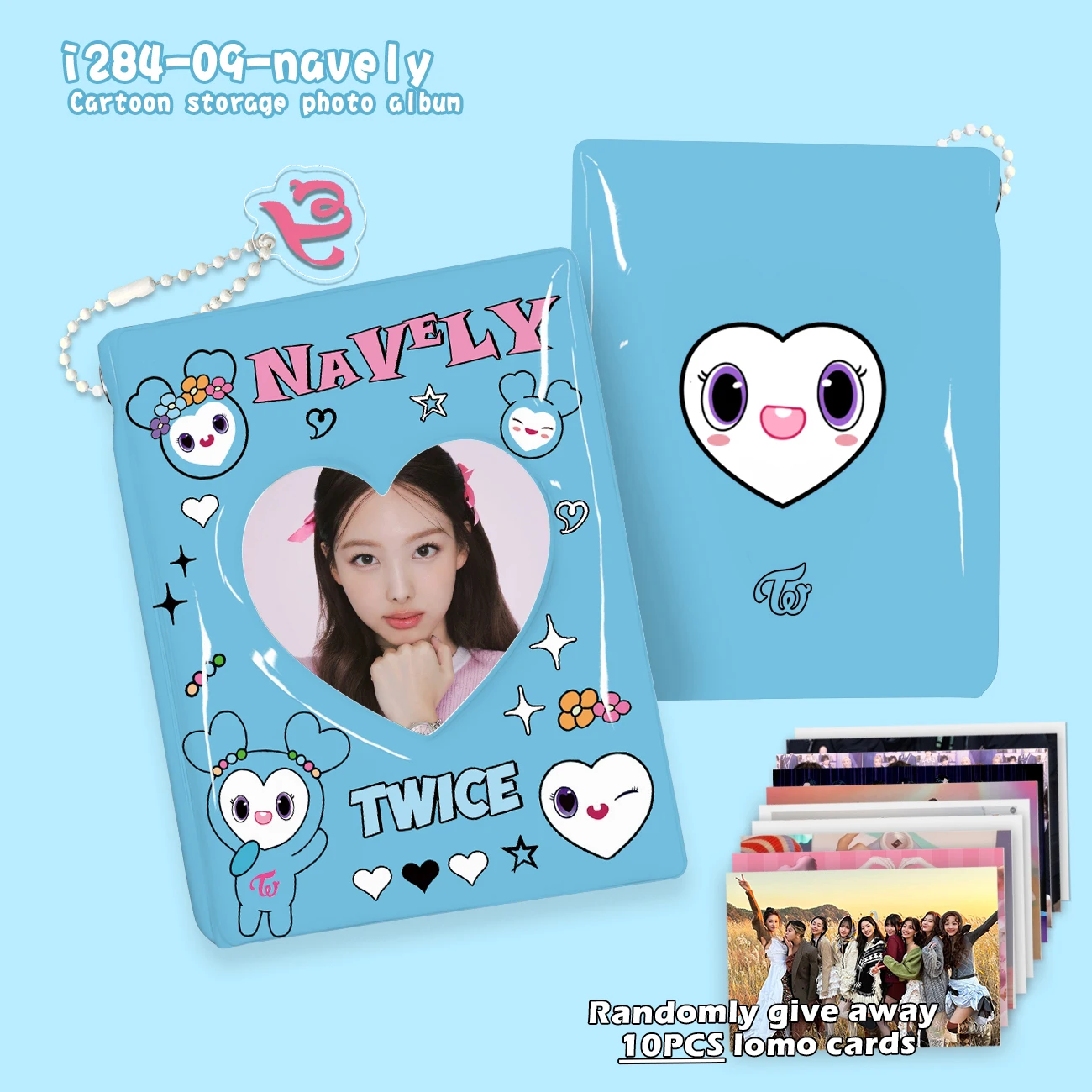 New KPOP twice Polaroid album loose-leaf book lomo card material note organizer 20 pages / 40 card space