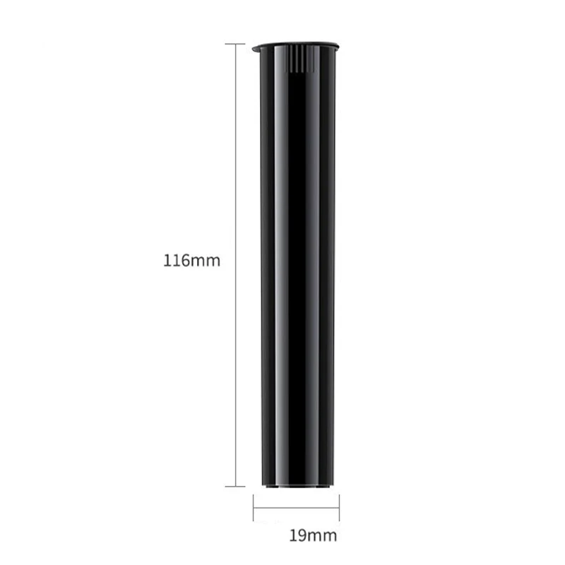 Wholesale customization Pop Top Child Resistance Tubes 13mm Diameter Plastic Tubes 72.5 96 116 120mm