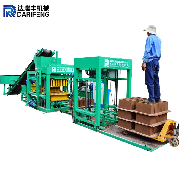 QT4-18 chine machine pondeuse brique paver/presse a brique hydraulique Concrete hydraulic concrete block making machine