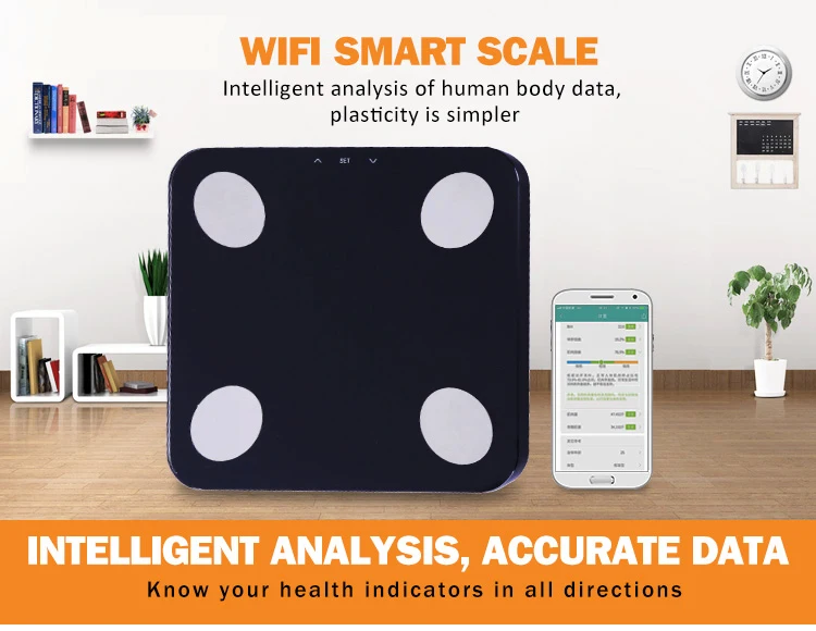 High Quality Weight Scale Smart Body Fat Analyzer Scale 180kg Normal Bathroom Scale