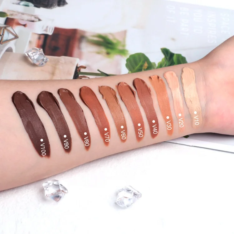 New Waterproof Flawless 12H Lasting Full Coverage Matte Liquid Foundation Private Label Makeup Factory
