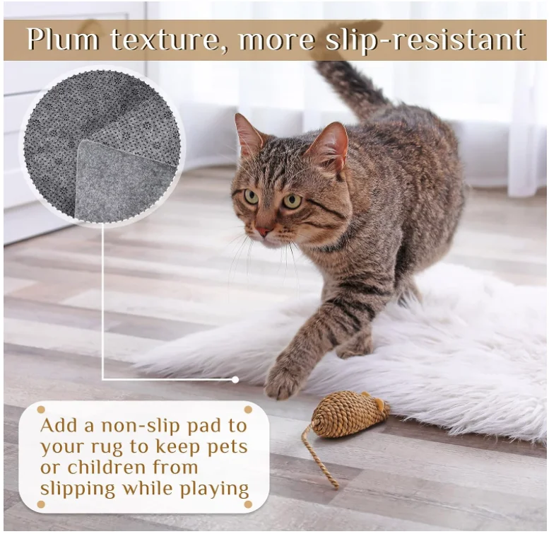 Make-To-Order type Point plastic felt carpet tufting backing cloth composite drop plastic dot anti skid rug pad Carpet fabric