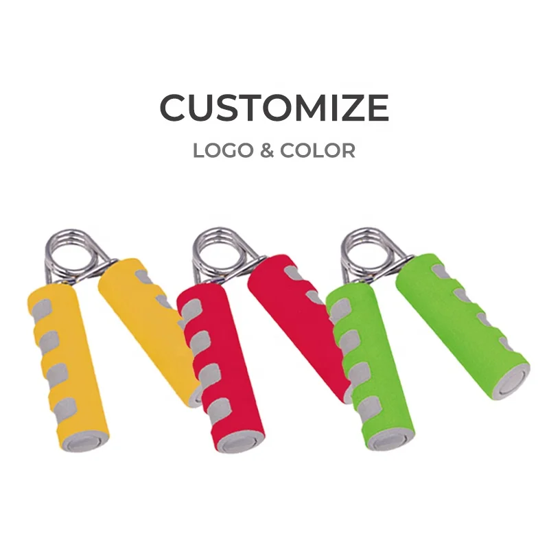 Proesce Wholesale Arm Training Mini Exercise Fitness Equipment Foam Gripper Finger Hand Grips with Foam Handle