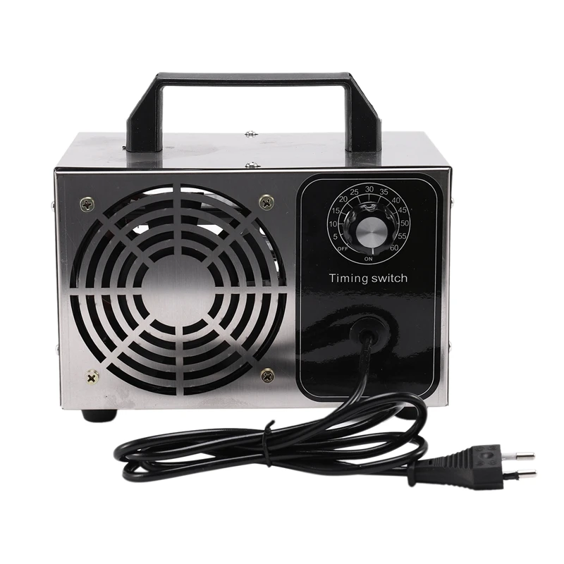 24G/H 220V Ozone Generator Machine Air Filter Purifier Fan for Home Car Formaldehyde Time Switch EU Plug generador de ozono
