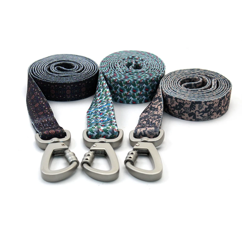 Hot Sale Customizable Stylish Pet Collar Snap Leash Set Fashion Design Patterns Sublimation Polyester Lead Leash For Pet