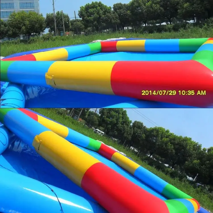 Customized Outdoor Amusement park centers above ground inflatable sand pool inflatable water pool