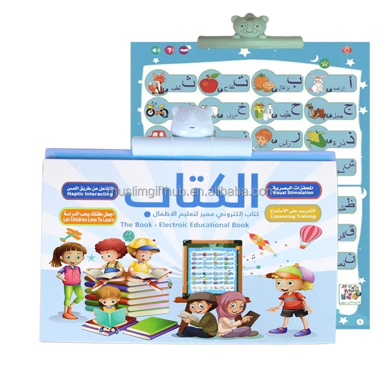 Arabic And English Alphabet Letters Poster On The Wall Educational Tablet For Children In Arabic