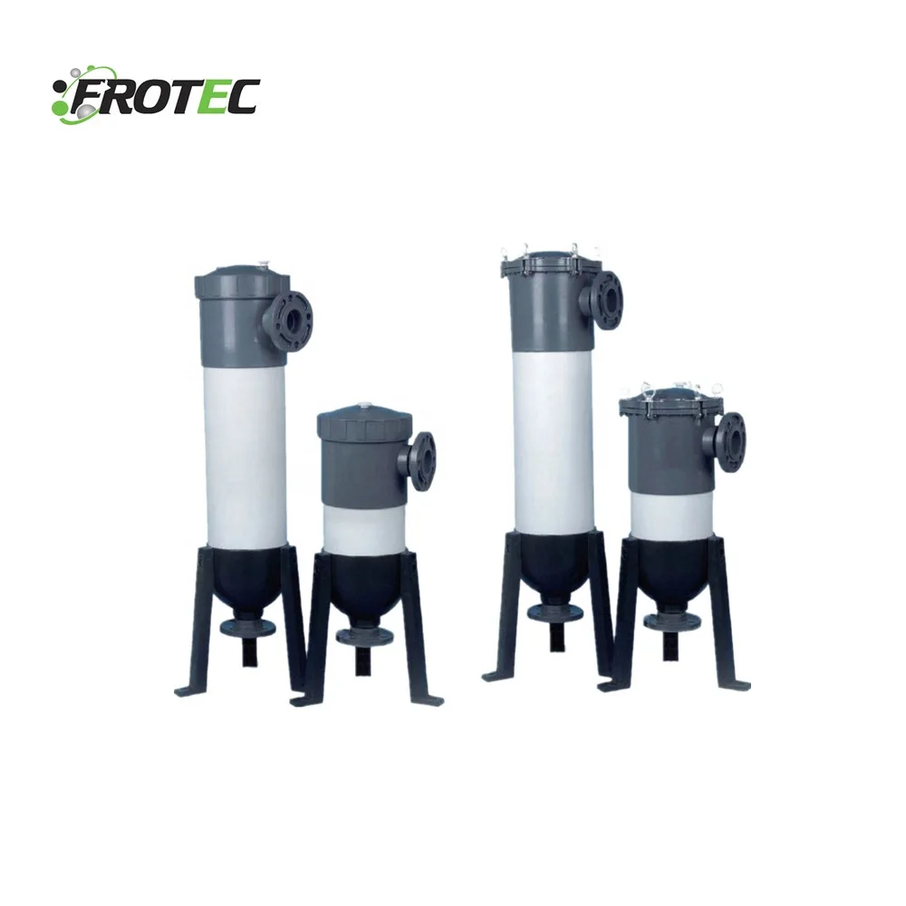 Frotec Drinking Water Industrial UPVC Water Bag Filter Cartridge Housing