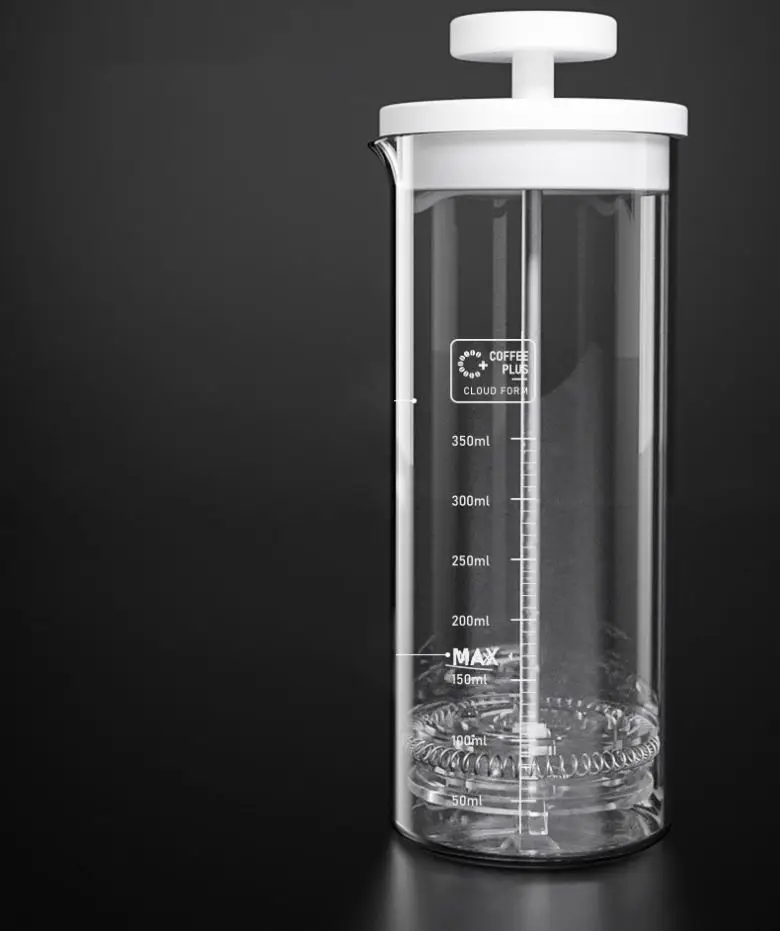 DD589  Manual Press Cream Coffeepot Cup Kettle Espresso Coffeemaker Coffee Pot Maker Coffee Glass Urns Milk Frother