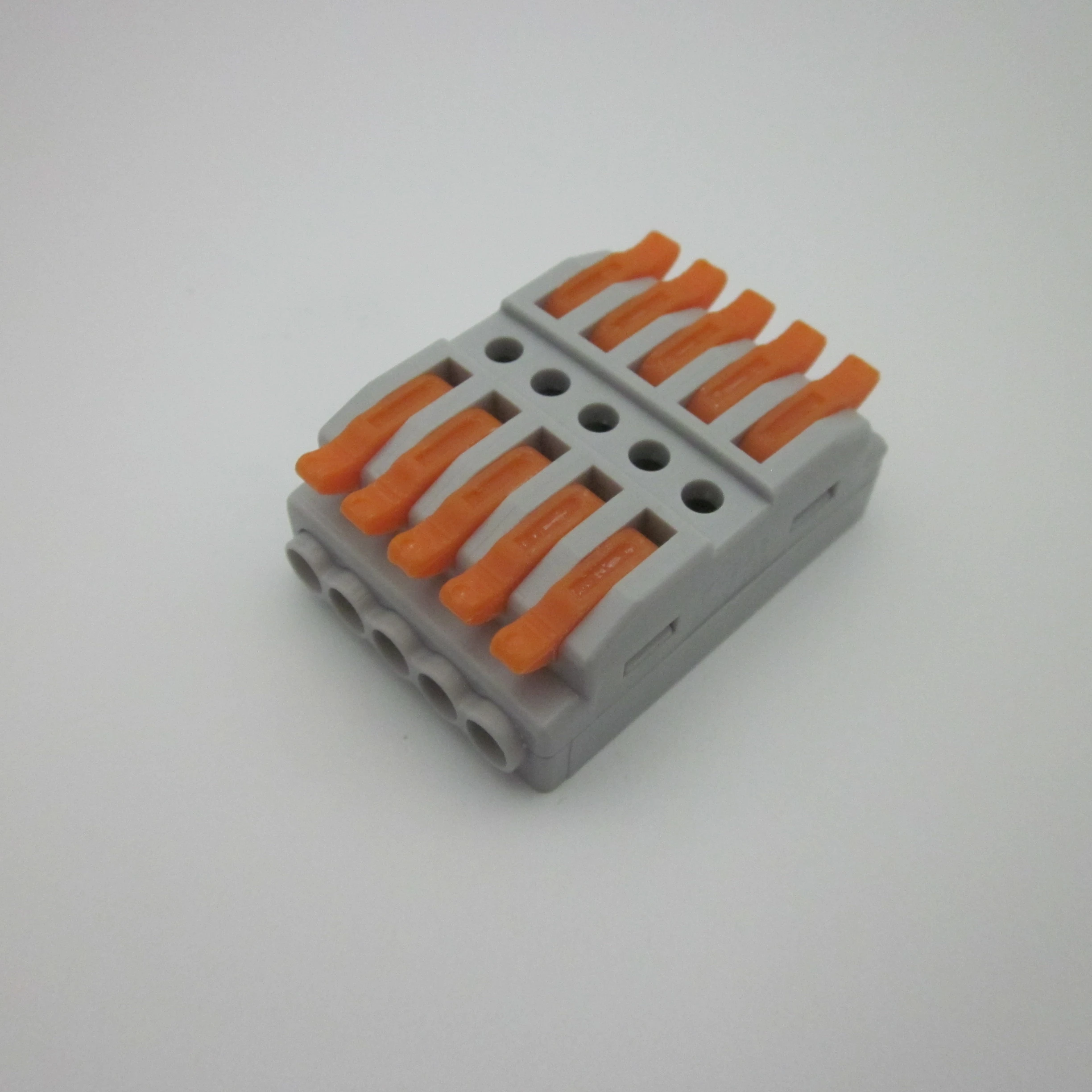pct-225 Colorful Button 5 Pin Wire to Wire Compact Splicing Terminal Block Connector 222-415