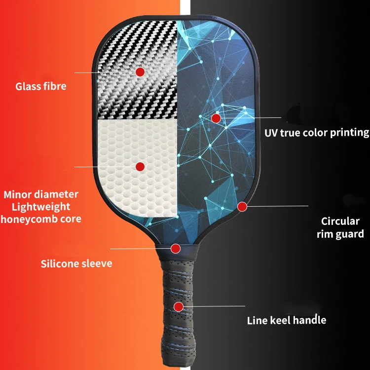 2024 Carbon Fiber Pickleball Paddle New Material and Design Pickle Ball Racket