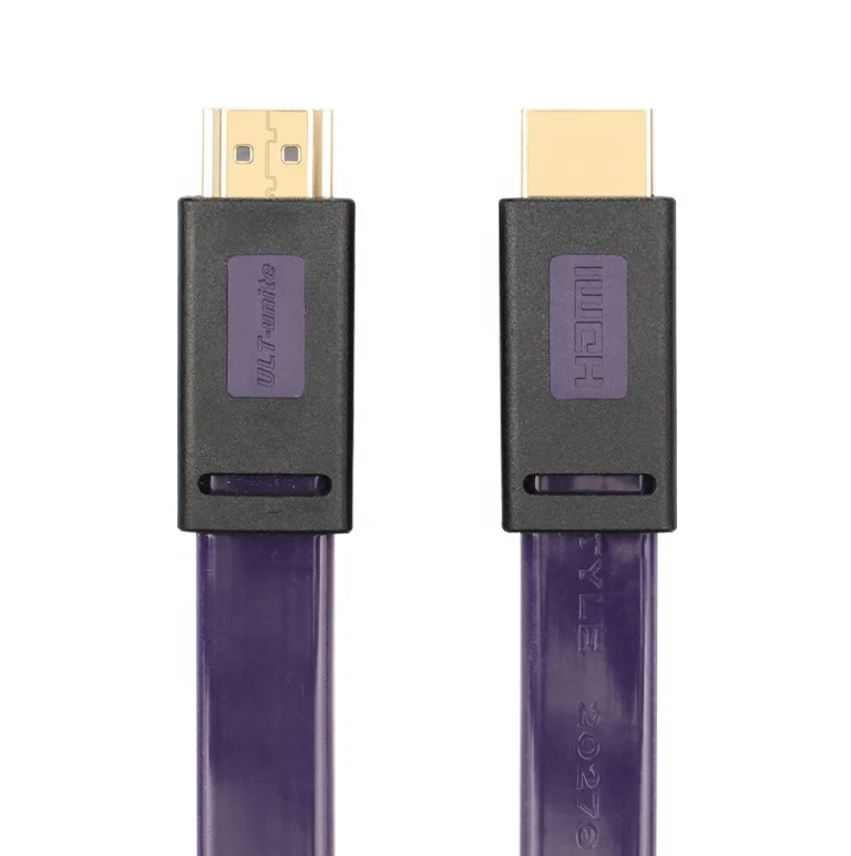 Goog Quality Flat HDMI to HDMI Cable 4K for HDTV Projector