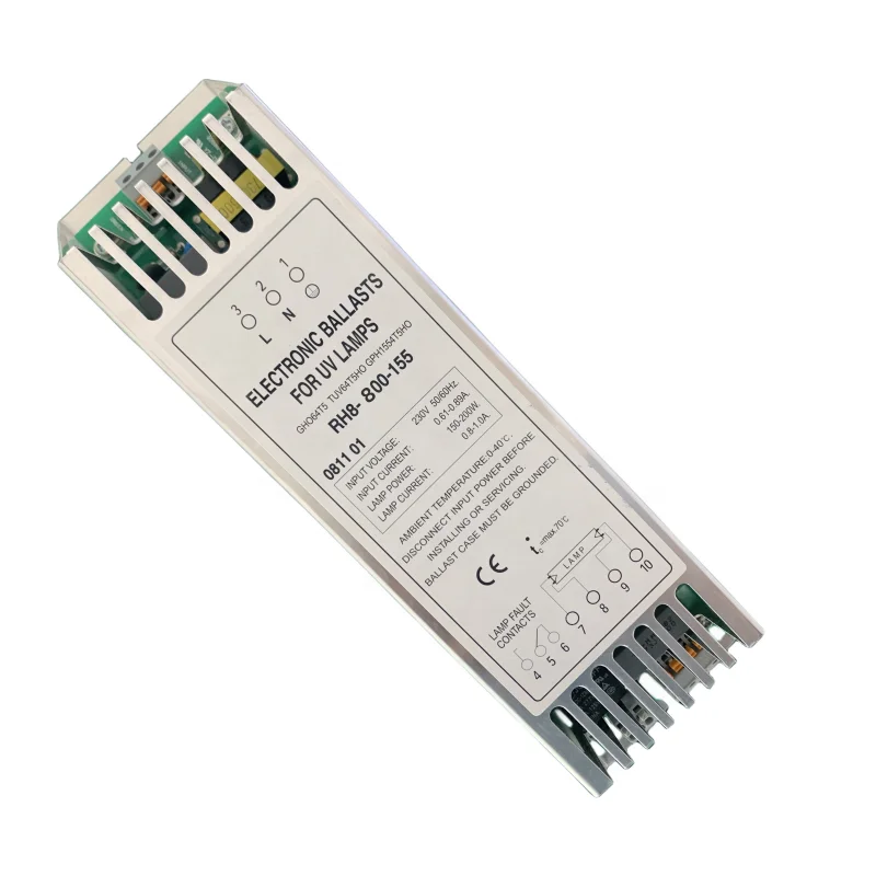 PH8-800-155 55w to 150w TUV HO uv lamp Ballast germicidal lamp electronic ballast