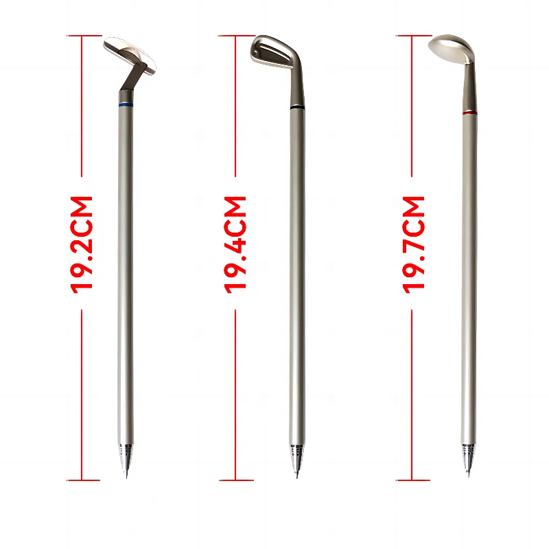 Hot selling new listing Deep desktop golf pencil fan you green club pen Fun golf gift set