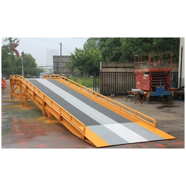Customized adjustable mobile hydraulic container dock loading ramp for sale