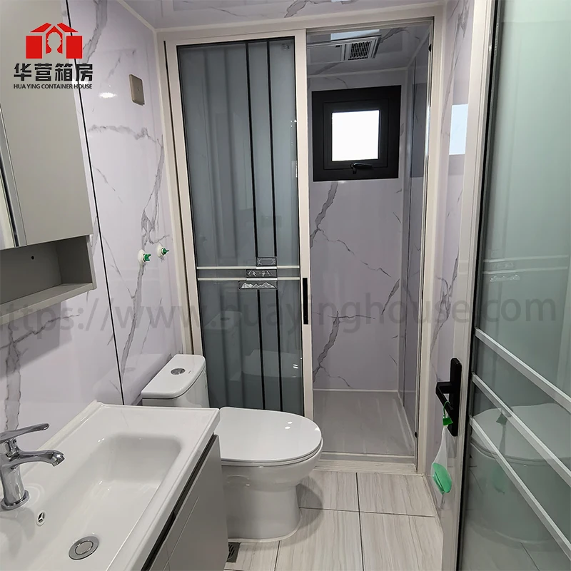 2-Story Expandable Prefabricated Container House 40 Ft & 20 Ft Steel Prefab Villa Hotel Shop Use