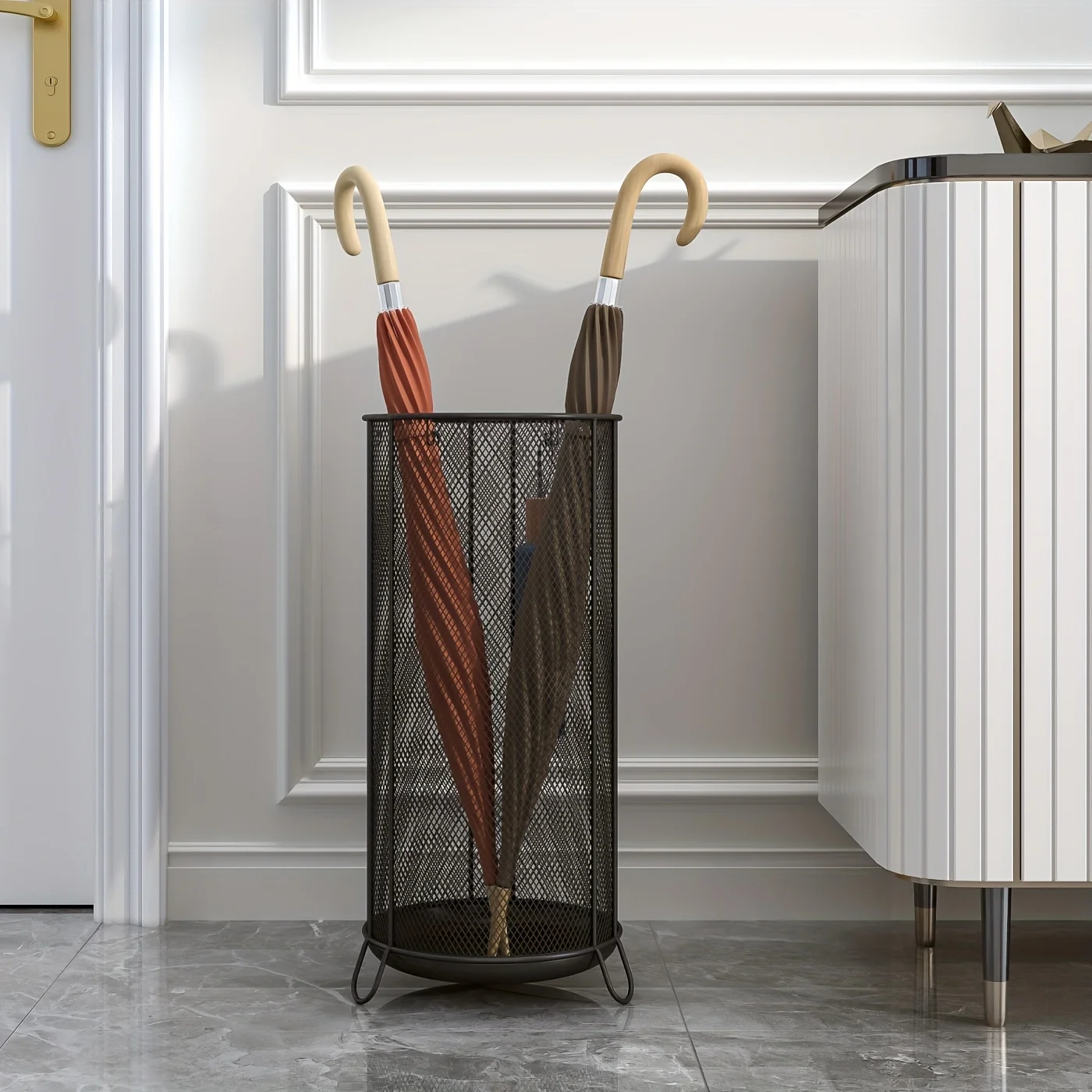 Light Luxury Crafts Umbrella Storage Rack For Home, Hotels, Commercial Umbrella Holder At The Door