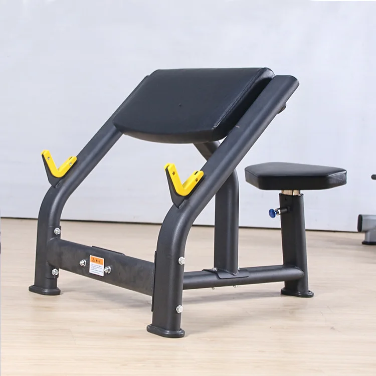 Commercial Gym Machine  Pastor Chair Arm Preacher Curl Barbell Bench