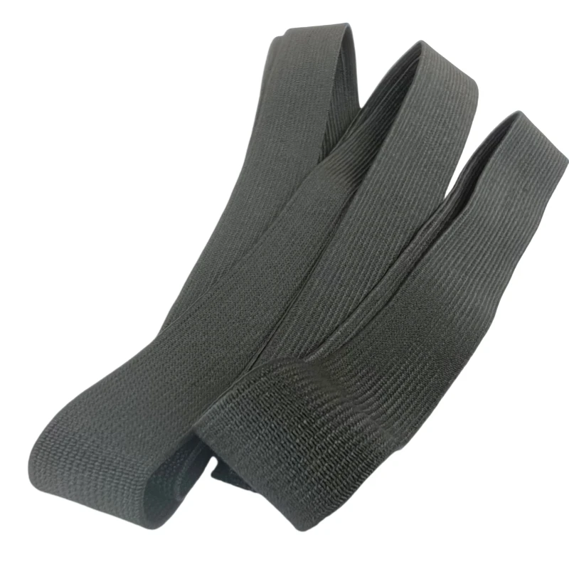 Wholesale Elasticity Width 1-5cm different size White/Black Woven Soft Knit Braided Elastic Web band