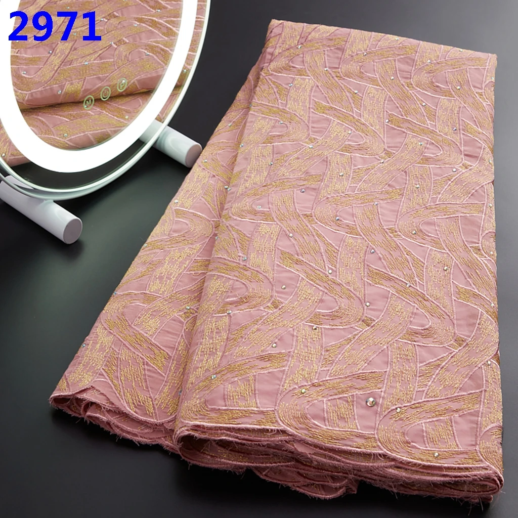 2971 Hot Sale Women Fabrics 2022 Swiss Pure Cotton Voile Lace Fabric Dry Lace Buy Dress Fabric Material For Lady Sewing