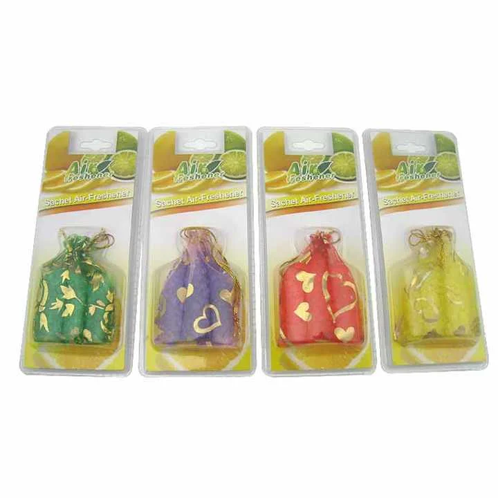 Nature Aromatic Fragrant Custom Mini Air Freshener Diffuser Bag Beads Scebt Sachets Car Air Fresheners