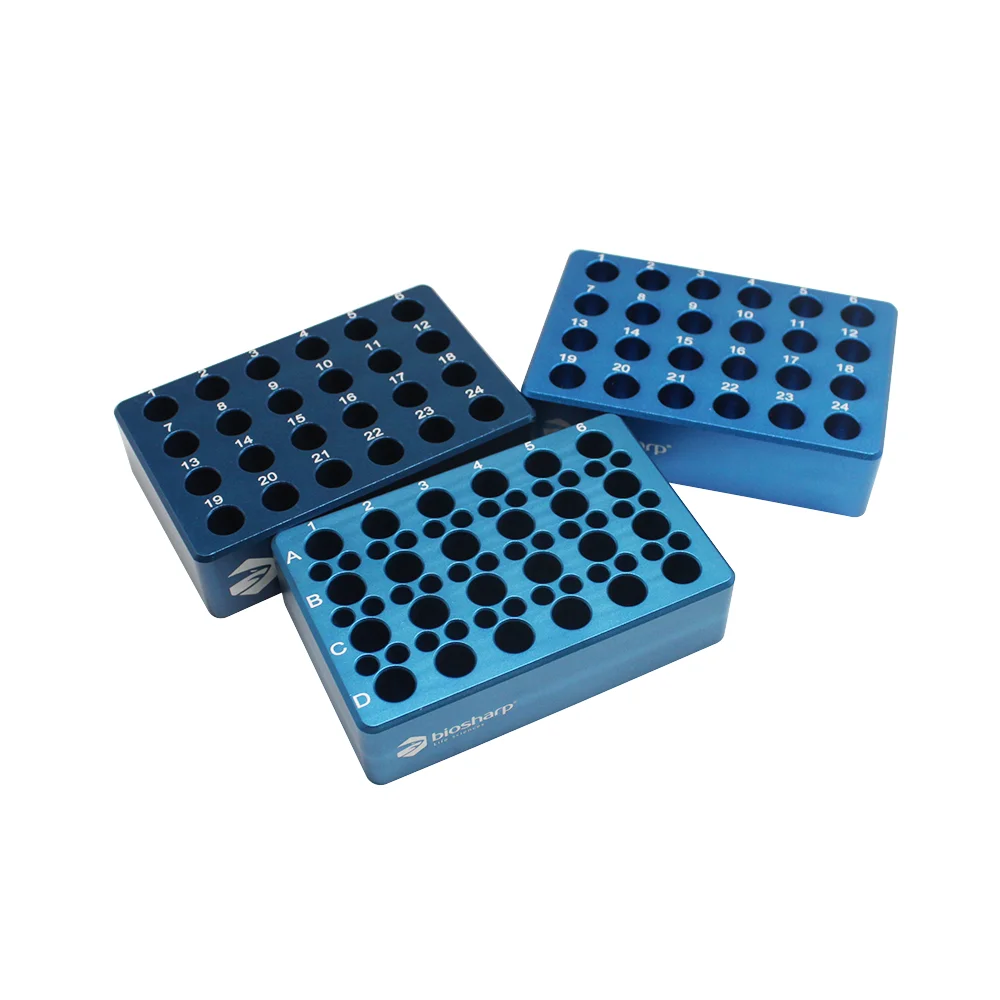 Labgic 0.2ml/1.5ml Metal Coolbox, V-bottom, for 24*1.5ml tubes and 36*0.2ml tubes  Biosharp