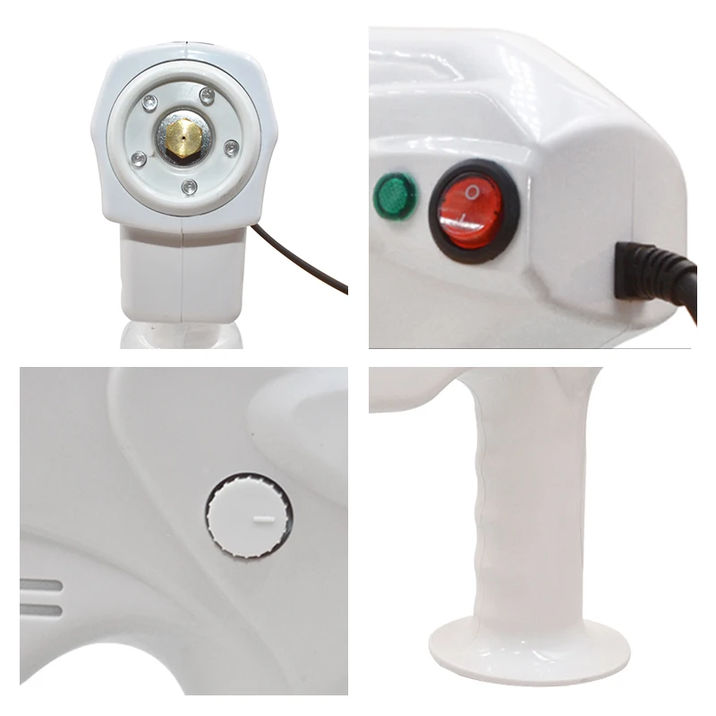 
Ultra Capacity Electric Portable Blu Ray Macro Spray Beauty Anion Blue Nano Steam Gun For Hair Heatment With Anti-skid Handle 