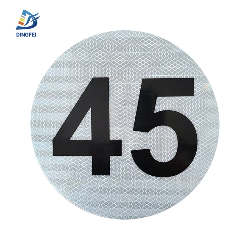 Custom Reflective 110 Kph Speed Limit Sticker Self Adhesive for Truck