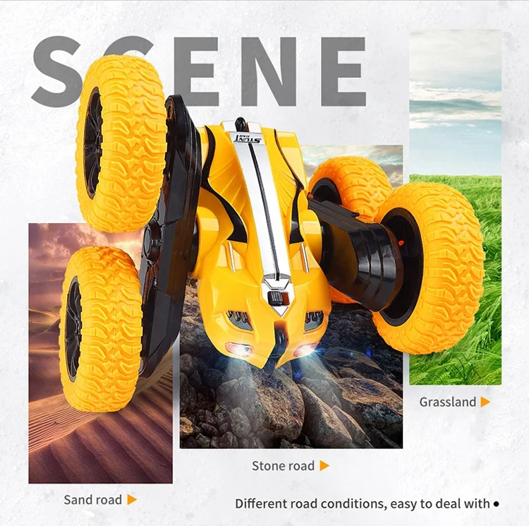 Amazon Hot 2.4G Double Sided 4wd radio control stunt car gesture rc stunt cars toys rc stunt car 360 degree