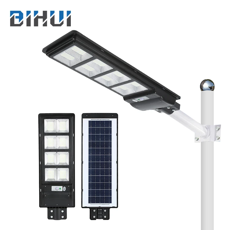 Waterproof Ip65 Outdoor Light Control Abs Housing 90w 120w 150w All In One Integrated Led Solar Street Lamp
