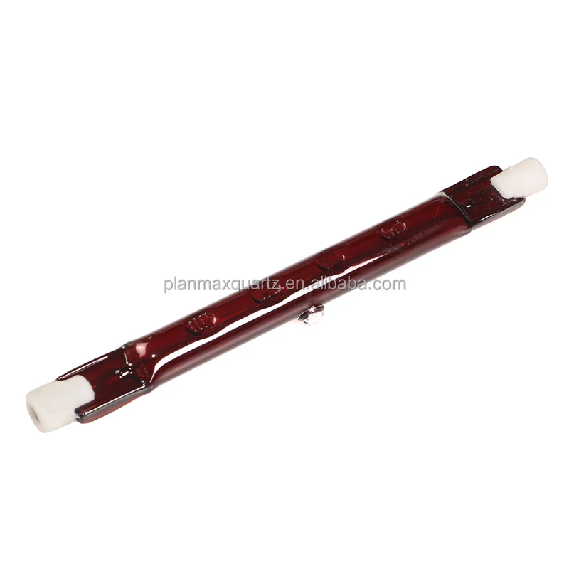 200 Watt 175watts R7 Quartz Glass Ir Tungsten Halogen Heater Ruby Infrared Lamp