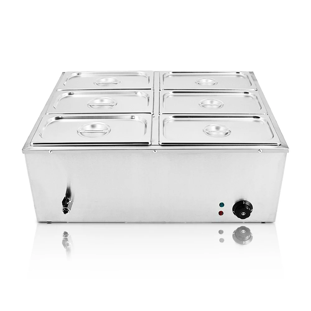 New product commercial stainless steel electric bain marie fast food restaurant food warmer factory price hot pot