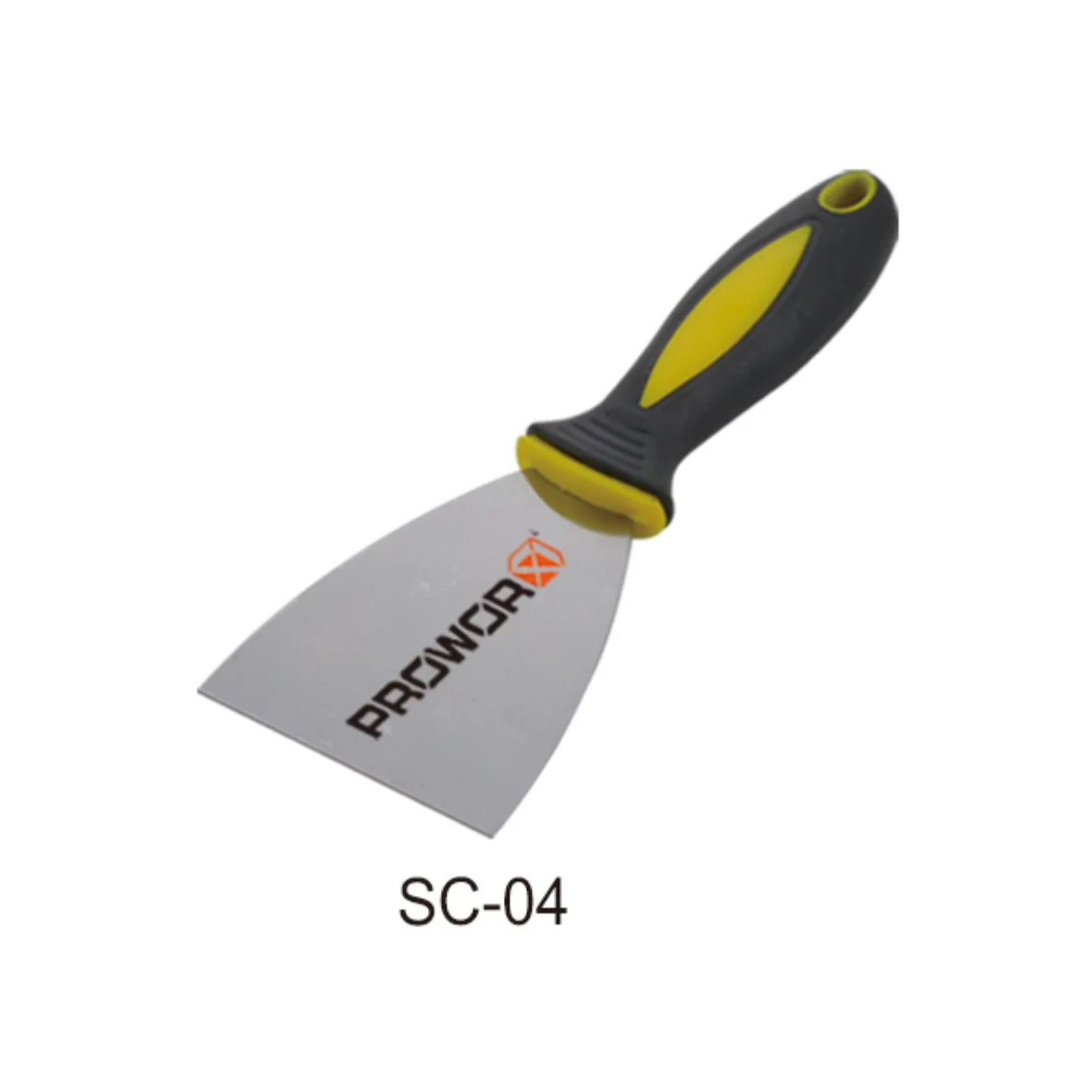Plastic handle putty knife with plastic handle steel blade putty knife scraper for building renovation
