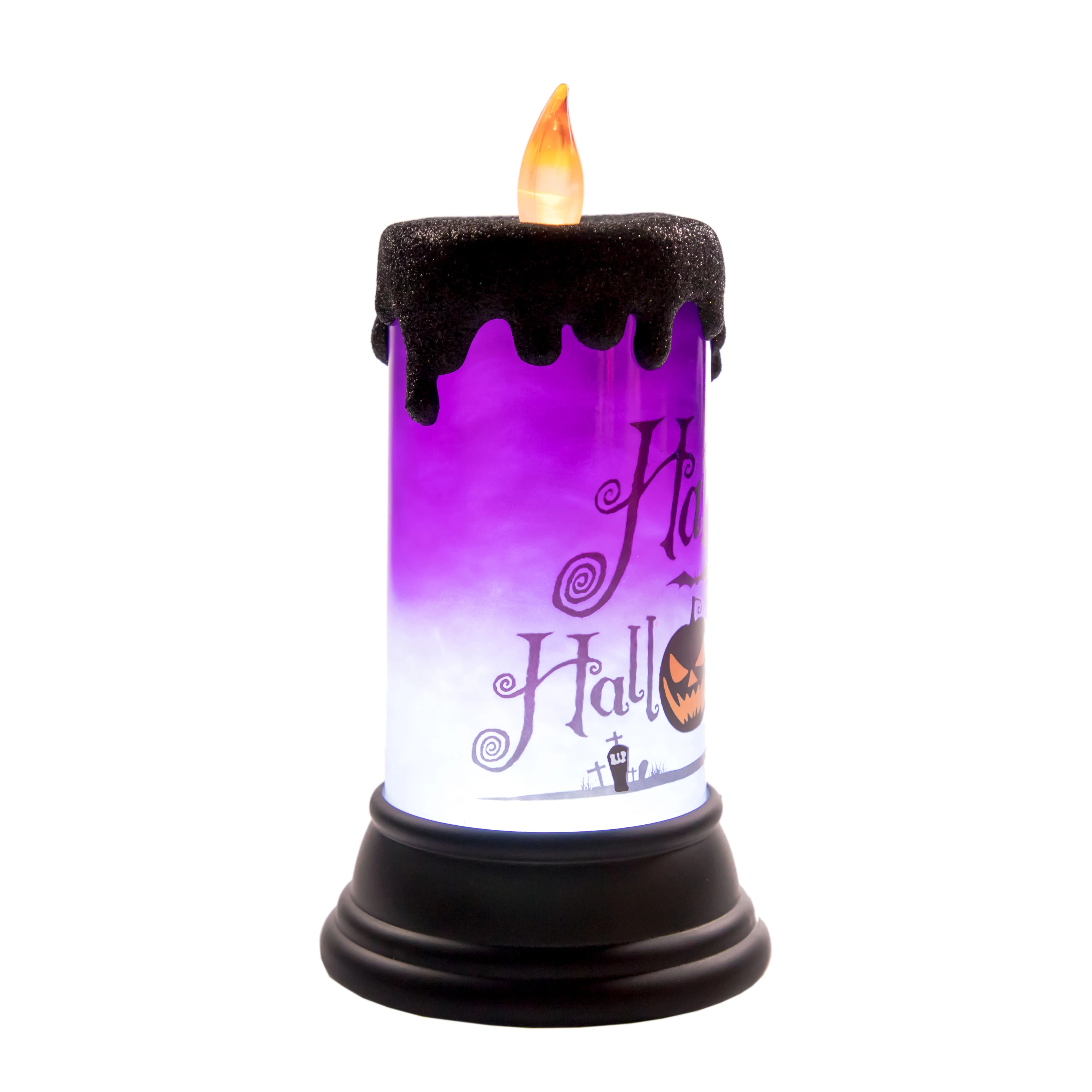 Swirling Glitter Halloween Scary Special Liquid Decoration 2020 New Product Home Led Water Lantern Candle
