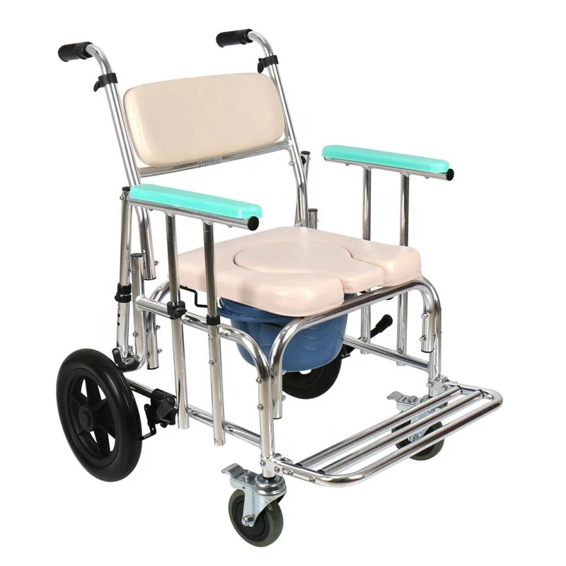 Multifunctional bath chair potty chair for the elderly Portable toilet for disabled patients wheelchair