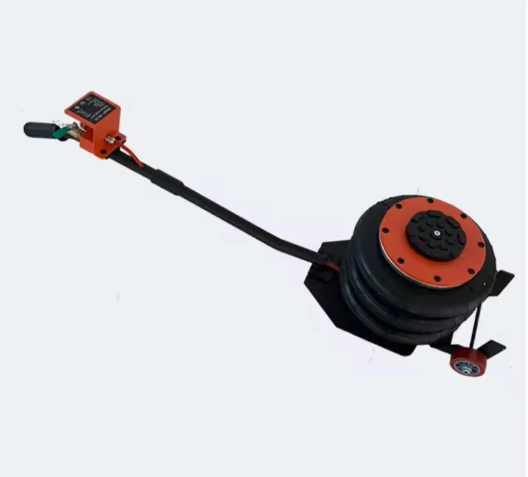 Inflatable vehicle maintenance tool with curved handle and 2 tons 2 layers air bag jack