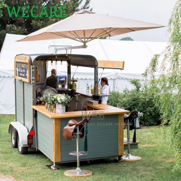 WECARE Hot Sells CE Food Trailer Trucks Mobile Kitchen Coffer Beverage Catering Trailers for Sale