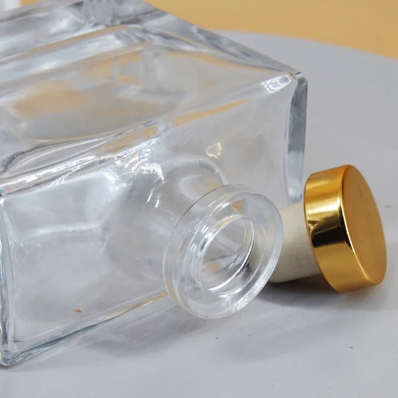 factory direct sale rectangle spirits alcohol liquor aroma diffuser glass bottle