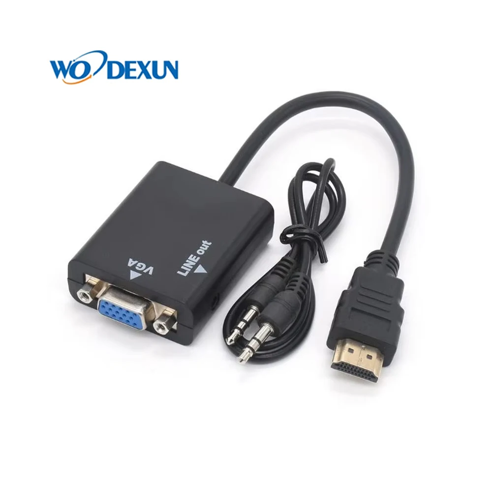 HDMI к VGA с аудио переходник разъемами адаптер Выход 1080P ТВ AV HDTV видео