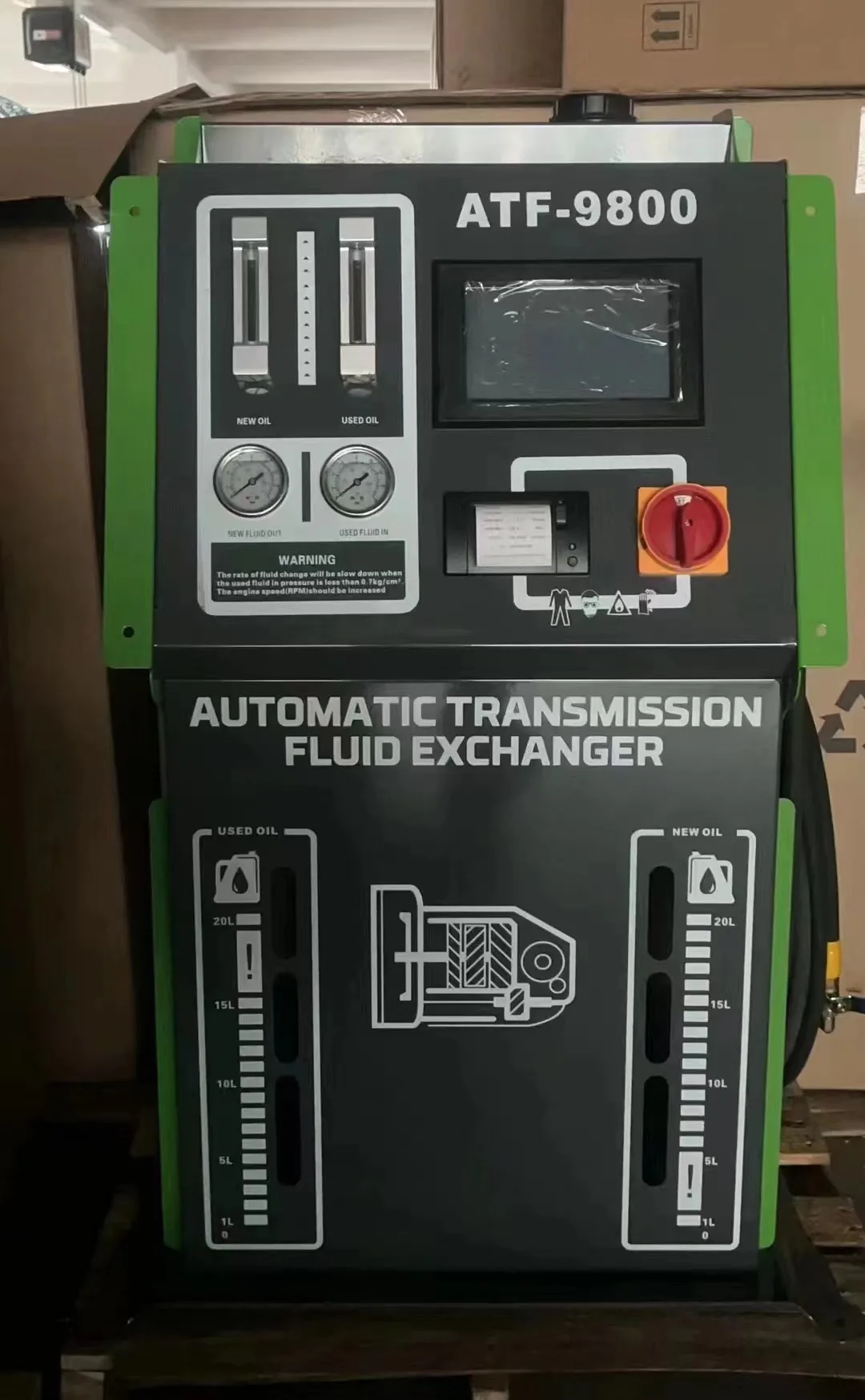 ATF-9800 Transmission Fluid Exchanger with printer ATF Changer and cleaner machine with Printer