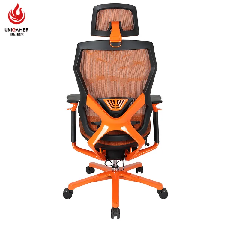 Fashion furniture comfortable office seat custom color orange breathable executive mesh office chair
